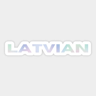 Colourful latvian design Sticker